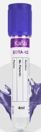 TUBO LILA EDTA K2 13×75 mm 4 ml KABLA PIEZA