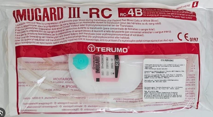 FILTRO LEUCOREDUCTOR IMUGARD III TERUMO