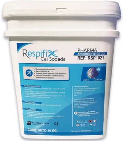 CAL SODADA CON INDICADOR CUBETA CON 16 KILOS RESPIFIX