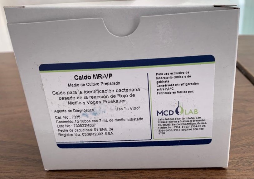 Caldo MR-VP Caja/10 Tubos MCD LAB