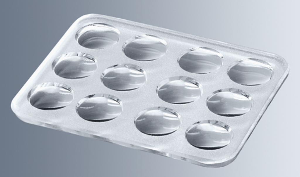 PLACA MAZZINI DE VIDRIO CON 12 CAVIDADES Paul Marienfeld