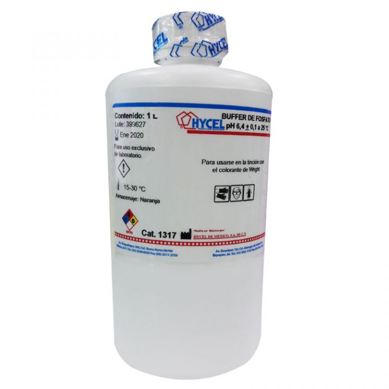 BUFFER DE FOSFATO PH 6.8 DE 1 LT HYCEL