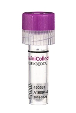 MiniCollect MICROTUBO LILA 025/05 ml K2E K2EDTA  NIPRO