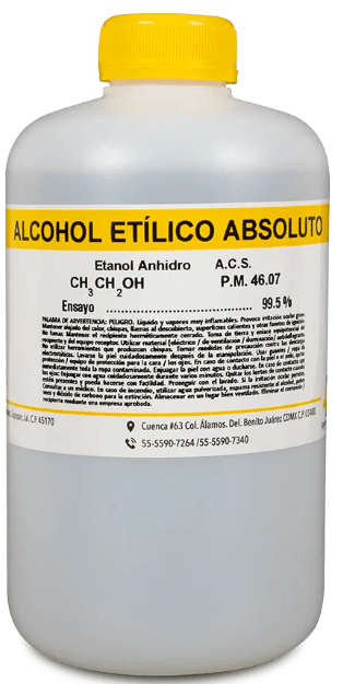 ALCOHOL ETIL. ABS. 1 LT. GOLDEN BELL