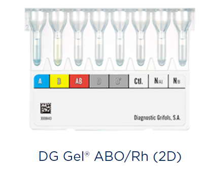 DG- Gel ABO/Rh (2D) Caja 50 Tarjetas LICON