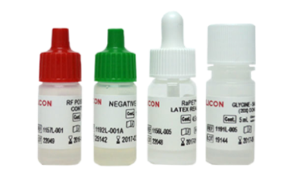 LICON RaPET FR -Factor Reumatoide Metodo Directo-, latex en placa, incluye control positivo y negativo 100 dt.