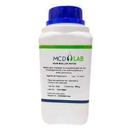 [PT7131] Agar Mueller Hinton Fco. 450 g. MCD LAB