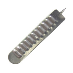 [260-00] Lanceta Metalica de Acero Inixidable con punta de 3 mm  long. 250 pzas I.R.