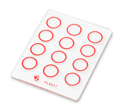 [VL-P5417] PLACA DE REACCIONES CON 12 ANILLOS