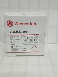 [1853153] VDRL: INCLUYE CONTROLES. 300 Determ 1x6.6 Wiener Lab